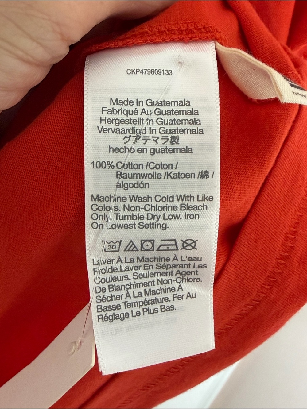 NEW Madewell Red Cotton Northside Vintage Tee Large - Picture 4 of 5